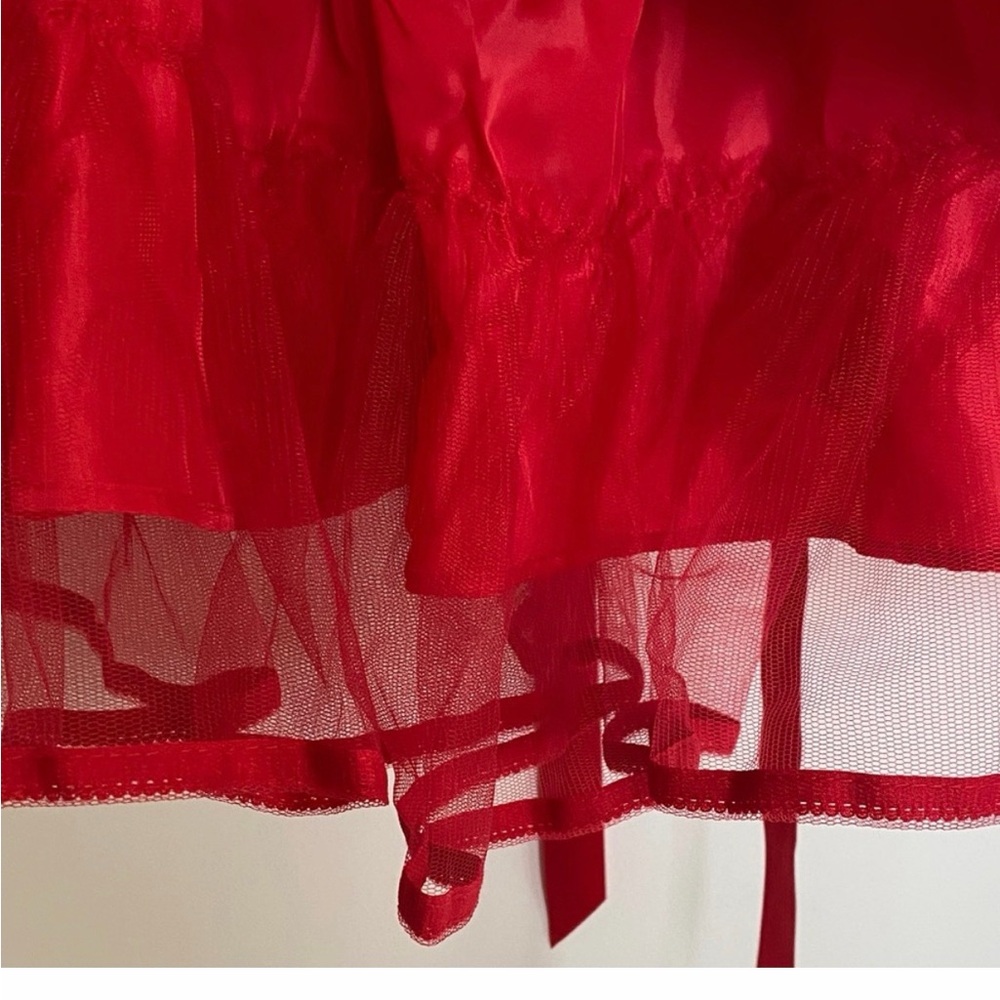 Sugar Thrillz Vibrant Red Chemise - Picture 4 of 13